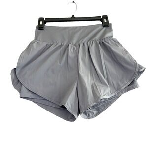 Cadmus Womens M Gray‎ Athletic Shorts Double Layer Skort Style Inner Pockets